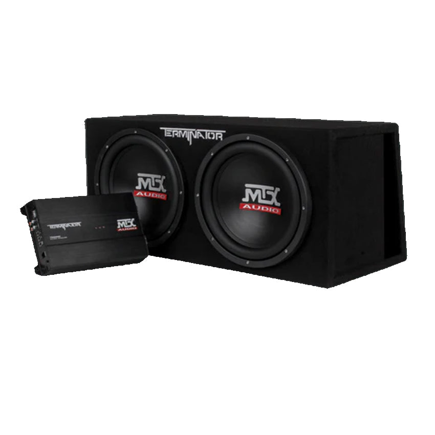 Store MTX audio 12inch dual subwoofer.