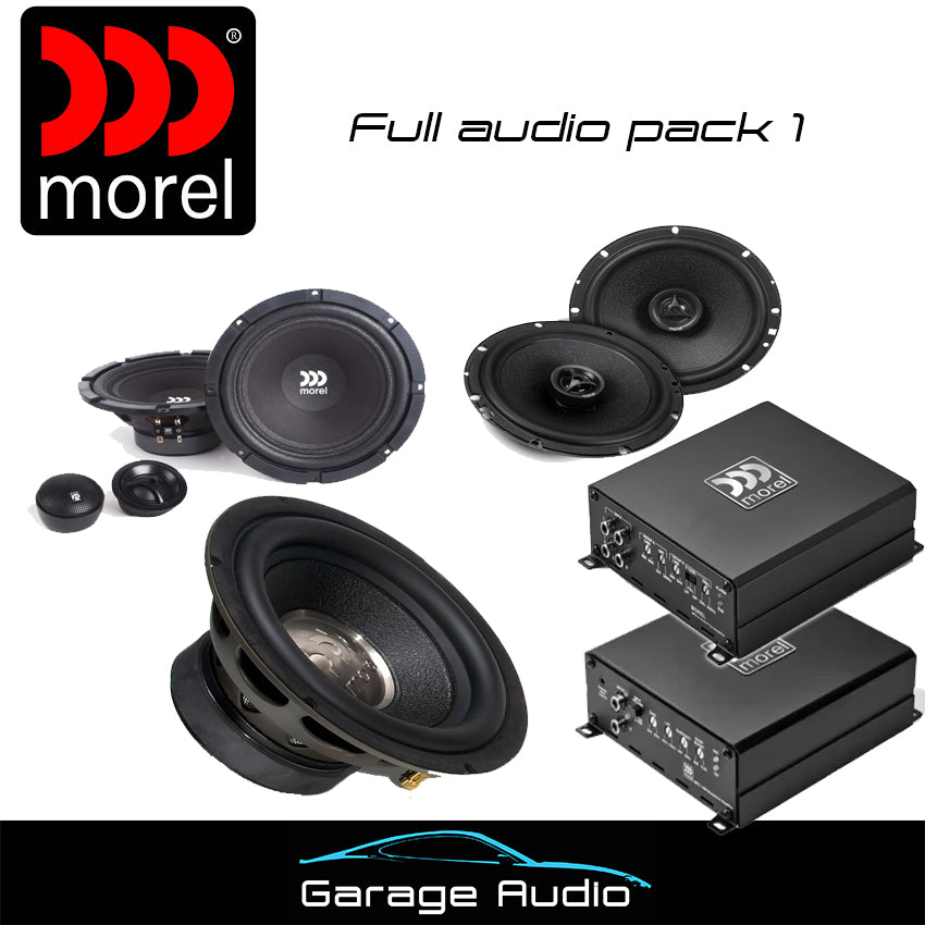 Morel Full Audio Pack 1

Contains:

Morel Component speakers

Morel Coaxial speakers

Morel MPD 4 channel amplifier

Morel MPD mono amplifier

Morel Primo 12 Subwoofer