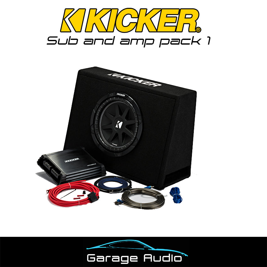 Kicker Sub and Amp Pack 1

Contains:

Slim line 10″ Sub Enclosure with matching Amp and Wiring Kit.