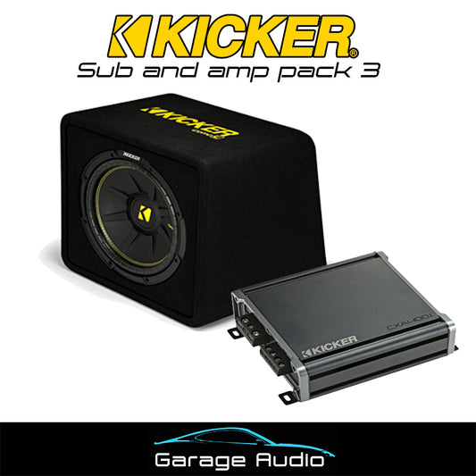 Kicker Sub and Amp Pack 3

Contains:

Kicker 400 Watts RMS Monoblock Subwoofer Amplifier

Kicker 300 Watt 12 Subwoofer