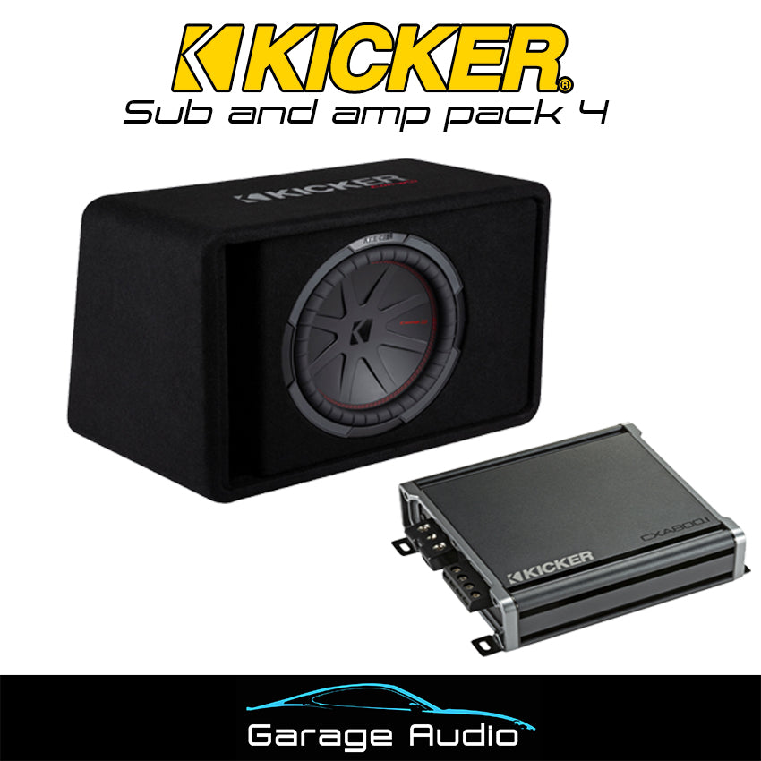 Kicker Sub and Amp Pack 4

Contains:

Kicker 800 Watts RMS Monoblock Subwoofer Amplifier

Kicker 500 Watt 12 Subwoofer