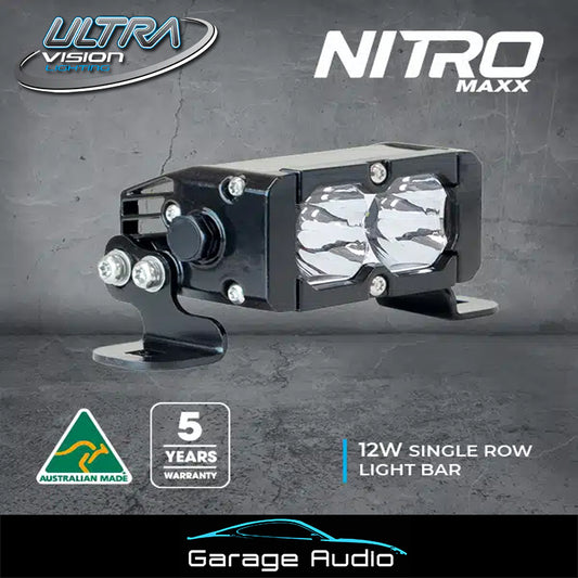 Nitro Maxx 12W 4″ Single Row Light Bar