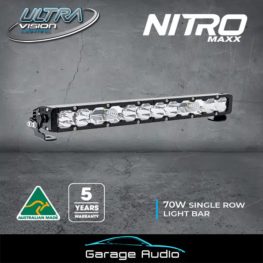 Nitro Maxx 70W 18″ Single Row Light Bar