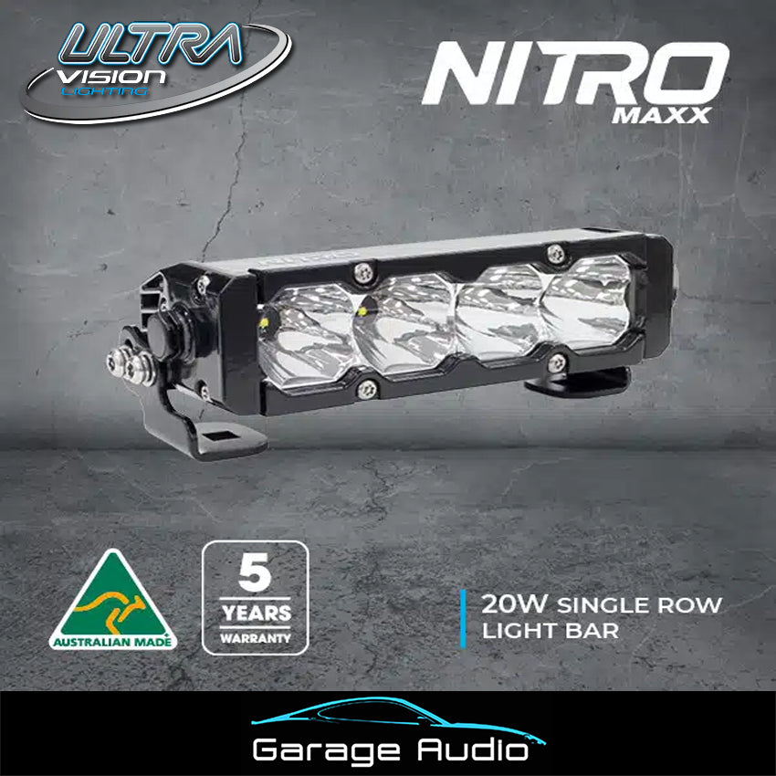 Nitro Maxx 20W 7″ Single Row Light Bar