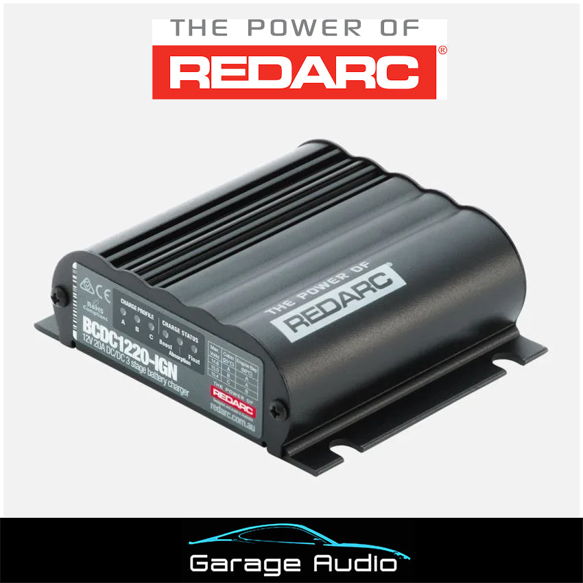 Redarc 20A Ignition Control Under Bonnet DC Battery Charger