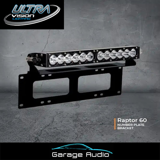 Raptor Light Bar Number Plate Mount