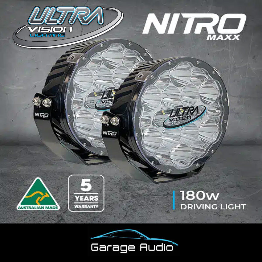 NITRO 180 Maxx 9″ LED Driving Light (Pair)