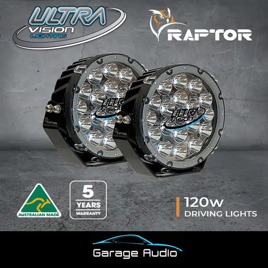 Raptor 120 LED 9″ Driving Light (Pair)