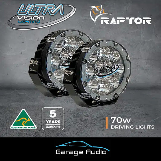 Raptor 70 LED 7″ Driving Light (Pair)