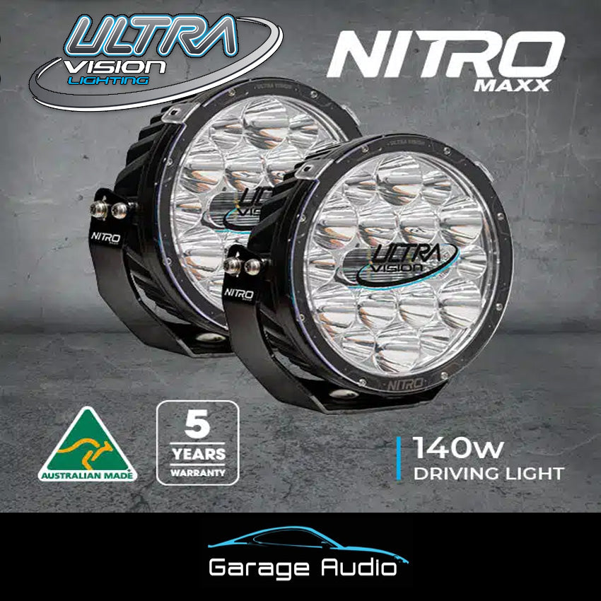 Nitro 140 Maxx 9″ LED Driving Light (Pair)